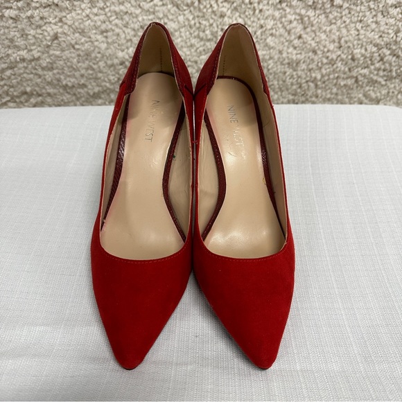 Nine West Women’s heels- Red Size 8 - Picture 3 of 10
